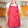Dalix Waist Aprons Commercial Restaurant Home Bib Spun Poly Cotton Kitchen (3 Pockets) - 4 of 4