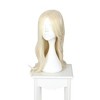 Unique Bargains Women's Curly Wigs 31" Beige with Wig Cap - 2 of 4