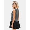 EXLURA Women's Summer Sleeveless Sundress 2025 Casual Striped Patchwork Mini Tank Dress with Pockets - 4 of 4
