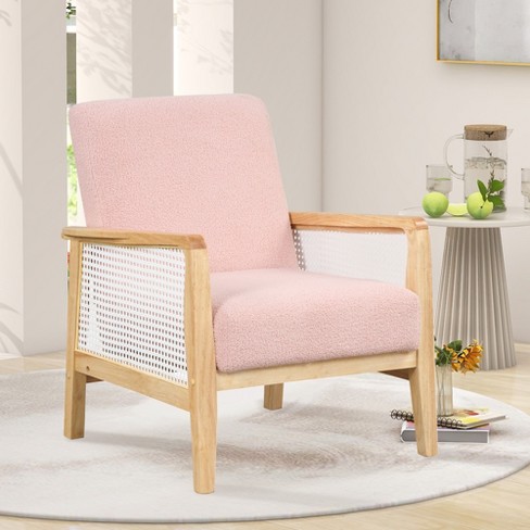 Accent Arm Chair With Extra-Thick Padded Backrest And Seat Cushion