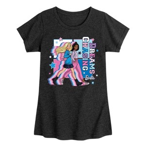 Girls' - Barbie - Chasing Dreams Fitted Short Sleeve Graphic T-Shirt - 1 of 4