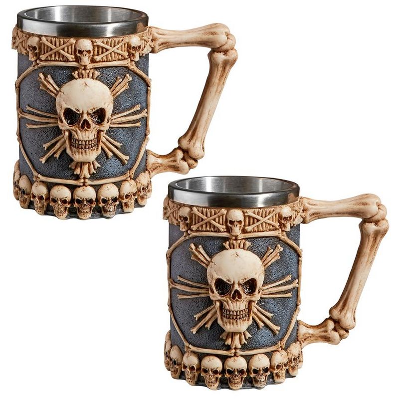 Skullduggery Tankard Mugs: Set of 2, 1 of 2