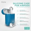 iHome AirPods Case Cover for AirPods Gen 1 & 2, Soft Touch Silicone, Shock Resistant, Easy Installation, Aqua - 2 of 4
