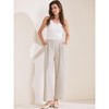 INSPIRE CHIC Women's Dressy Casual Wide Leg Business Work High Waist Suit Pants - 3 of 4