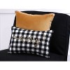 Merry Check Square Throw Pillow Black/White - Pillow Perfect: Modern Style, Weather & Fade-Resistant, Indoor Use - 4 of 4