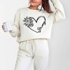 Simply Sage Market Grammy Heart Outline Lightweight Garment Dyed Sweatshirt - 2 of 4