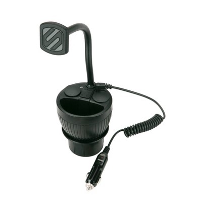 Scosche Magic Mount Cup Power Hub Mobile Device Stand Black