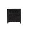 Taran Designs,Elowen 3-drawer Floral Carved Solid Wood Nightstand - 2 of 4
