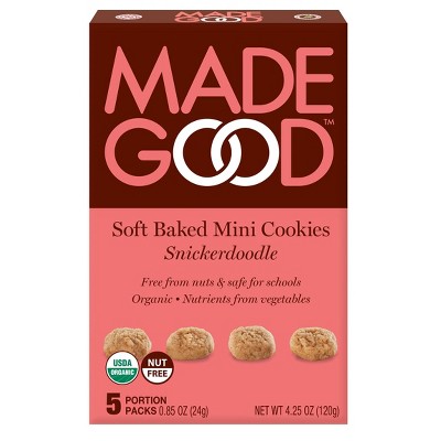 MadeGood Organic Gluten Free Snickerdoodle Soft Baked Cookies  - 4.25oz