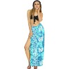 LA LEELA Women's Sarong Bikini Skirt Swimsuit Cover up Summer Wraps Bathing suit Swimwear Beach Wrap Skirts for Women One Size Blue, Butterfly - image 4 of 4