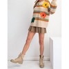 Women's Flower Patch Sweater - Easel - 4 of 4