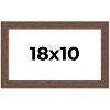 PosterPalooza | 18x10 Wide Barnwood Picture Frame, UV Acrylic, 6 Finishes - Grey, Brown, White, and Black - 2 of 4
