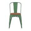 Flash Furniture Perry Commercial Grade Metal Indoor-Outdoor Stackable Chair with All-Weather Polystyrene Seat - 3 of 4