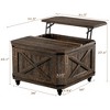 Farmhouse Lift Top Coffee Table With Large Hidden Storage - 3 of 4