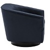 CAVINAS Swivel Accent Chair with Black Wooden Base and No-Sag Springs, Fabric Upholstered Lounge Chair for Living Room - 3 of 4