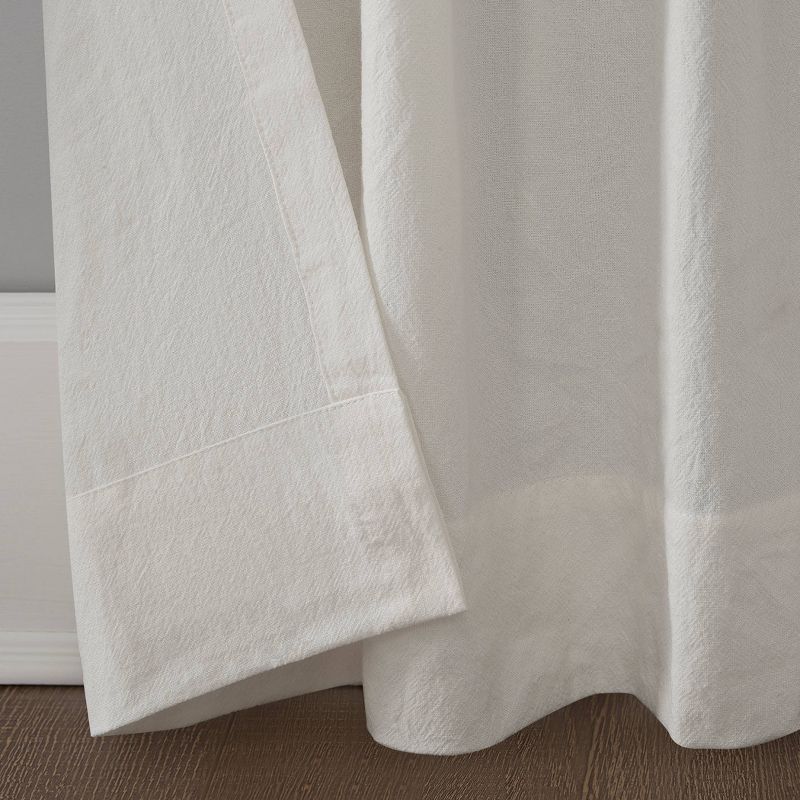 Washed Cotton Twist Tab Light Filtering Curtain Panel - Archaeo, 5 of 15