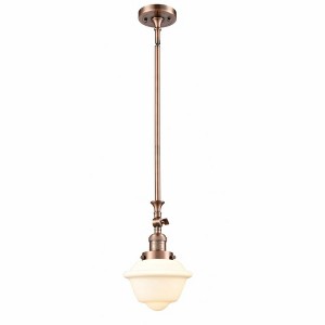 Oxford - 1 Light Stem Hung Tiltable Mini Pendant In Traditional Style-12 Inches Tall and 7.5 Inches Wide - 1 of 1