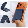 Nakedcellphone Flip Wallet RFID Credit Card ID Holder and Stand for iPhone (Compatible with MagSafe Case) - Holds 5 Cards - 2 of 4