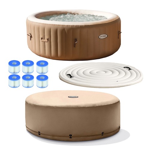 Intex Purespa 4 Person Inflatable Spa Cover Filter Cartridges 6 Filters Target