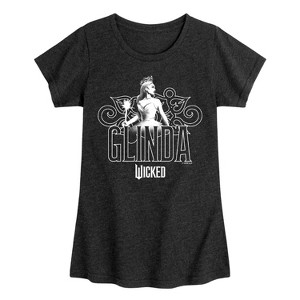 Girls' - Wicked - Glinda Silhouette Fitted Short Sleeve Graphic T-Shirt - 1 of 4