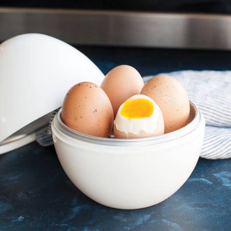 Nordic Ware Microwave Safe Egg Boiler - White, 3 of 8