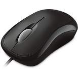 Microsoft Mouse Black - Wired USB - Optical - 800 dpi - 3 Button(s) - Use in Left or Right Hand