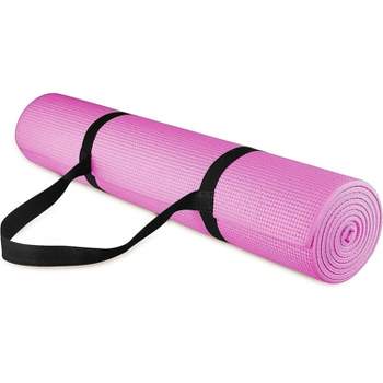 BalanceFrom All Purpose High Density Non-Slip Exercise 1/4" Yoga Mat with Carrying Strap