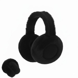 FAAYFIAN Faux Fur Earmuffs for Women Winter Foldable Warm Ear Muffs Soft Fuzzy Plush Ear Warmers - 1 of 4