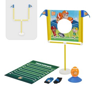 Rising Stars Kids Football Game Includes Mini Football, Field Goal Post, Passing Target, and Receiver Gloves - 1 of 4