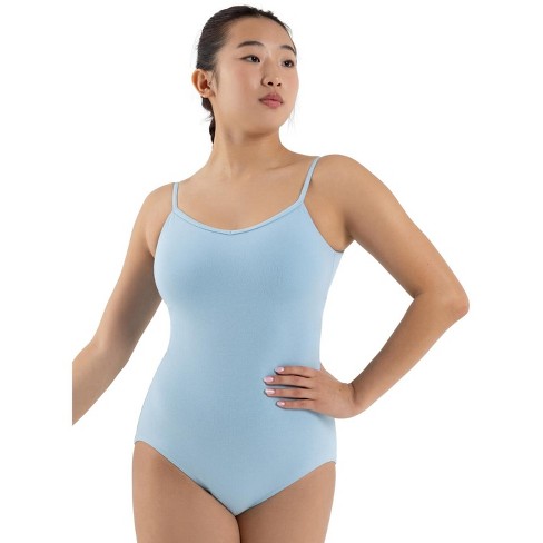 Capezio Light Blue Women's Classics V-Neck Camisole Leotard, Large