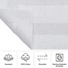 Lavish Home 3PC 60x24 Cotton Bath Rug Set, White - 4 of 4
