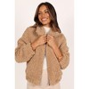 Petal And Pup Lucia Zip Front Teddy Jacket - Camel Xs : Target