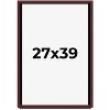 PosterPalooza | Shadow Box 1.5" Depth Brown Picture Frame - UV Acrylic, Backing, Hanging Hardware - 2 of 4