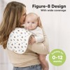 KeaBabies 5pk Urban Baby Burp Cloths, Organic Burping Cloth for Babies, Burp Rags for Baby Girls, Boys - 3 of 4