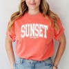 Simply Sage Market Women's Varsity Sunset Chaser Short Sleeve Garment Dyed Tee - 2 of 2