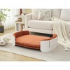 MaseiKar Scandinavian Cat Couch Bed – Mid/Large Pet Sofa with Removable Washable Cover, PP Indoor Furniture, Elevated Cozy Bed for Cats - 2 of 4
