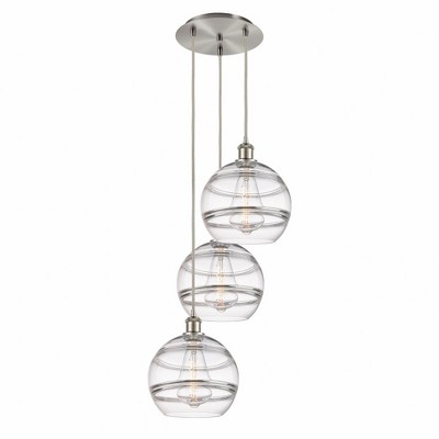 Rochester - 3 Light Cord Hung Multi Pendant In Industrial Style-35.63 Inches Tall and 16.5 Inches Wide