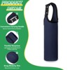 Unique Bargains Elastic Neoprene Commuting Jogging Cycling Insulated Bottle Sleeves with Carrying Handle 2 Pcs - 3 of 4