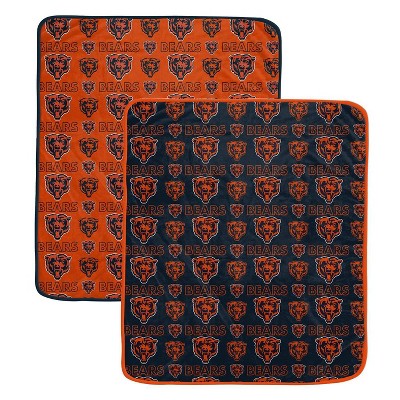 NFL Chicago Bears Home & Away Ultra Soft Blanket - 2pk