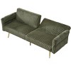 VYNXARIA 79 inch corduroy sofa bed, foldable double sofa bed with folding armrests, suitable for living rooms and small spaces - 4 of 4