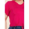 Slickblue Trendy Plus Size Crop Top – Tie Front & Drawstring, Soft Stretch Jersey, 1XL-3XL, Available in Bold Colors - 2 of 4