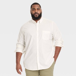Men's Long Sleeve Poplin Shirt - Goodfellow & Co™ - 1 of 3