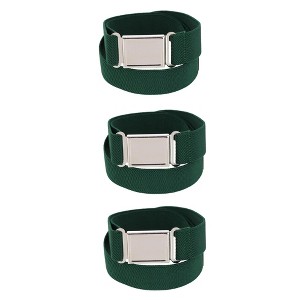 CTM Kids' Adjustable Elastic Belt with Magnetic Buckle (Pack of 3) - 1 of 3