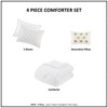Sapphtopaz 3 PCS/4PCS Metallic Printed Plush Comforter Set,Bed Set with 1 Comforter,1 Throw Pillow,1/2 Shams,Sheet Set Machine Washable - 4 of 4