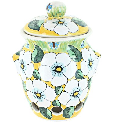 Blue Rose Polish Pottery 1025 Millena Garlic Container