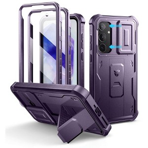 Dexnor for Samsung Galaxy A35-5G Case, [2 Front Frame] [Built-in Slide Camera Cover & Kickstand] Heavy Duty Shockproof Phone Case - 1 of 1