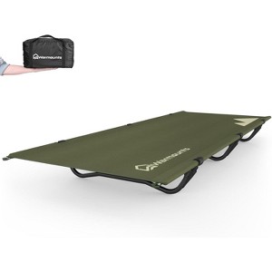 WARMOUNTS 30In Wide Folding Camping Cot Portable Sleeping Cot - 1 of 4