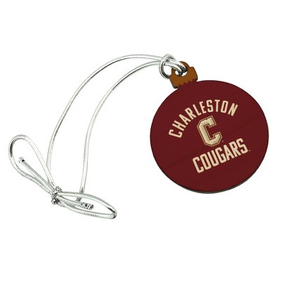 College of Charleston Official Logo Mini Small Tiny Wood Christmas Tree Holiday Ornament