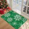 COZONY Washable Christmas Area Rug, Soft Non-Shedding Indoor Carpet with Snow Print, Foldable Low Pile Floor Mat for Living Room, Bedroom, Decor - 2 of 4