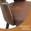 Set of 2,360 ° rotatable bar chair.Modern PU comfortable upholstered bar chair with smooth and beautiful black metal legs - Leovsnove - 4 of 4